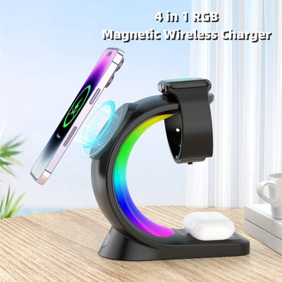 4 In 1 Magnetic Wireless Charger By Veddes
